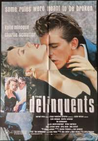 The Delinquents 1989 One Sheet Movie Poster Kylie Minogue Charlie Schlatter