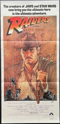 Raiders Of The Lost Ark Poster Original Daybill 1981 Harrison Ford Indiana Jones
