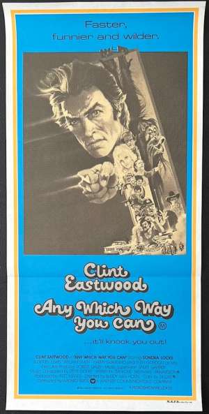 Any Which Way You Can Poster Original Daybill 1980 Clint Eastwood Sondra Locke