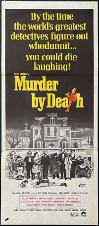 Murder By Death Peter Falk Alec Guinness Daybill movie poster