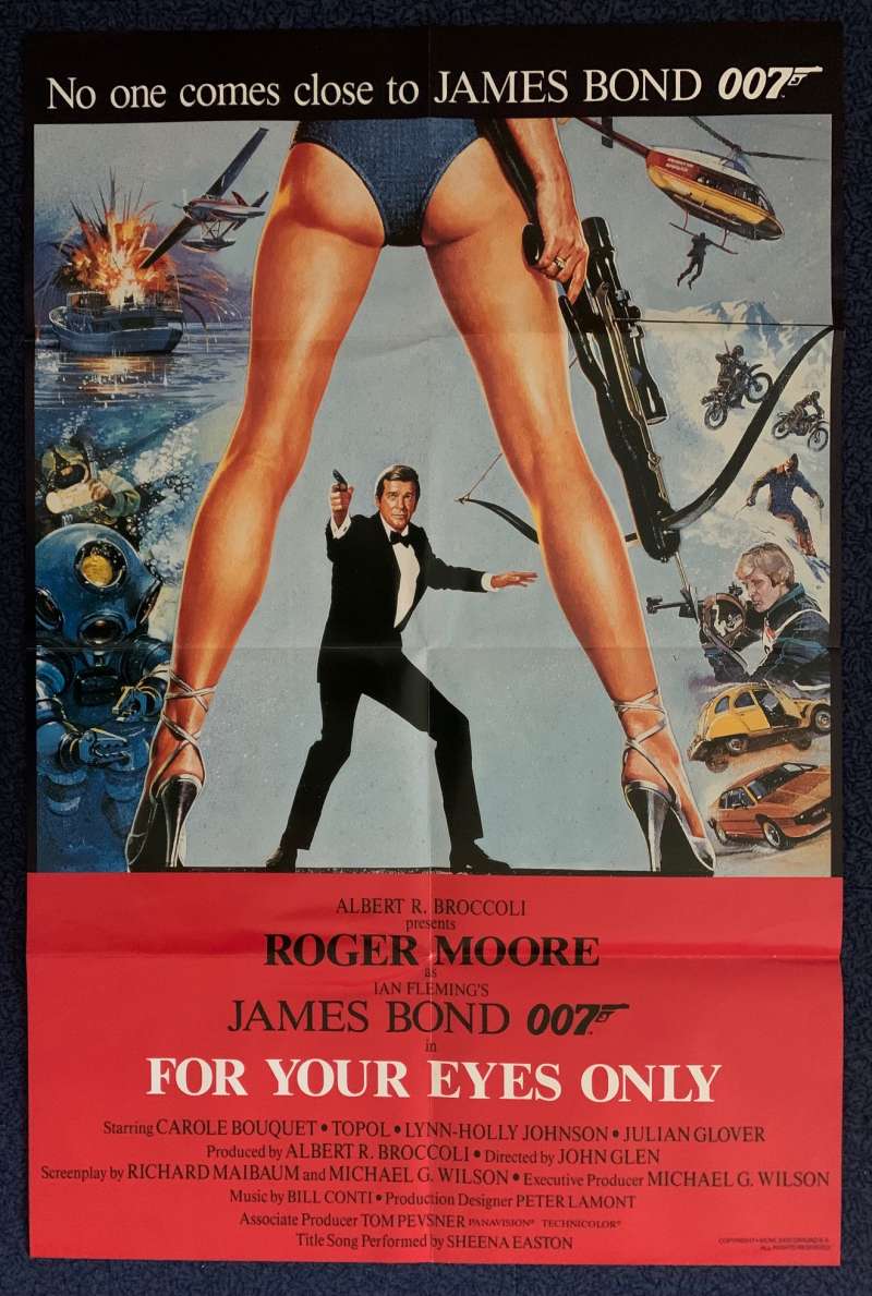 All About Movies For Your Eyes Only Poster Original Movie Promotional Roger Moore James Bond
