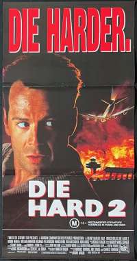 Die Hard 2 Die Harder Poster Original Daybill 1990 Bruce Willis Bonnie Bedelia