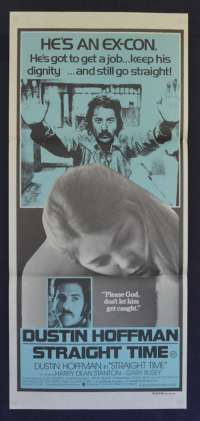Straight Time Movie Poster Original Daybill 1978 Dustin Hoffman Gary Busey
