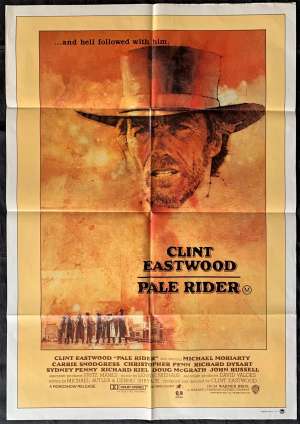 Pale Rider Poster One Sheet Original 1985 Clint Eastwood Western