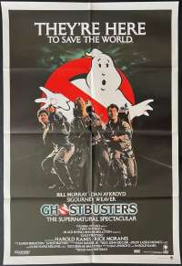 Ghostbusters Movie Poster Original One Sheet 1984 RARE Bill Murray Dan Aykroyd