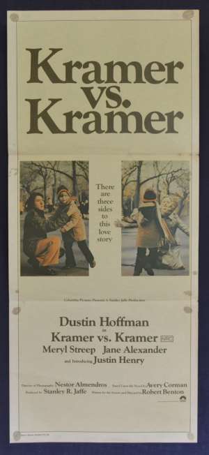 Kramer vs Kramer Movie Poster Daybill Dustin Hoffman Meryl Streep