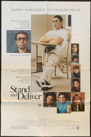 Stand And Deliver Poster Original USA One Sheet 1988 Lou Diamond Phillips