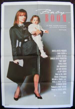 Baby Boom Movie Poster Original One Sheet 1987 Diane Keaton Sam Shepard