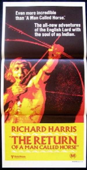 The Return Of A Man Called Horse Poster Original Daybill 1976 Richard Harris