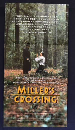 Miller&#039;s Crossing 1990 movie poster Daybill Gaybriel Byrne Coen Brothers