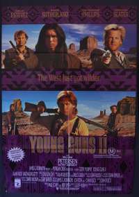 Young Guns 2 Poster Original One Sheet 1990 Emilo Estevez Kiefer Sutherland