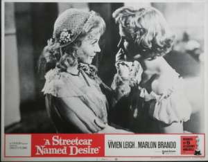 A Streetcar Named Desire 1951 Marlon Brando Vivien Leigh 11x14 USA Lobby Card No. 1