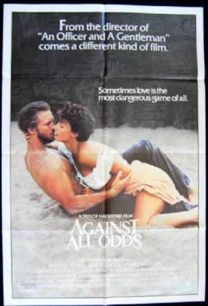 Against All Odds Movie Poster Original One Sheet 1984 Jeff Bridges Rachel Ward