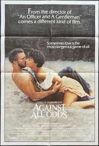 Against All Odds Movie Poster Original One Sheet 1984 Jeff Bridges Rachel Ward