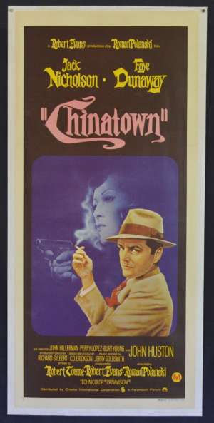 Chinatown poster Daybill Linen Backed Jack Nicholson Faye Dunaway