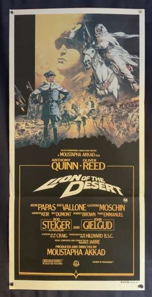 Lion Of The Desert Poster Original Daybill 1981 Anthony Quinn Oliver Reed