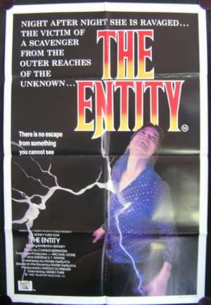 The Entity Poster Original One Sheet 1983 Horror Barbara Hershey Ron Silver