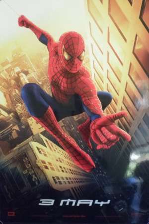 Spiderman Movie Poster Original One Sheet 2002 Tobey Macguire