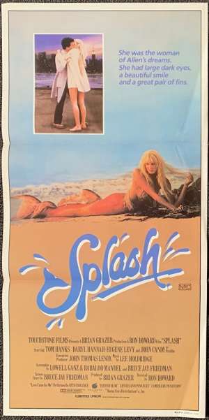 Splash Poster Original Daybill Tom Hanks Daryl Hannah John Candy