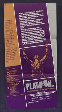 Platoon Poster Original Daybill 1986 Tom Berenger Charlie Sheen Vietnam