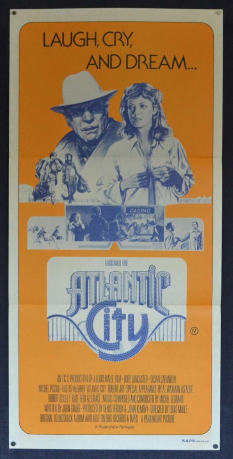 All About Movies - Atlantic City Poster Original Daybill 1980 Burt