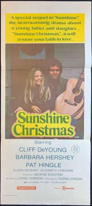 Sunshine Christmas Poster Original Daybill 1977 Cliff De Young Barbra Hershey