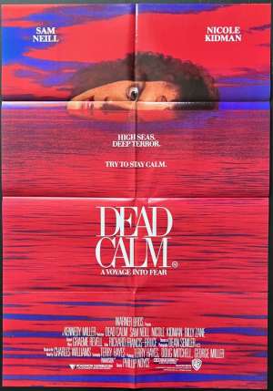 Dead Calm Poster One Sheet Original 1989 Nicole Kidman Sam Neill