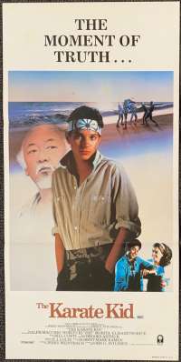 The Karate Kid Poster Original Daybill Style A 1984 Ralph Macchio Martial Arts