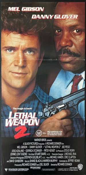 Lethal Weapon 2 Movie Poster Original Daybill 1989 Mel Gibson Danny Glover