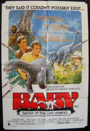 Baby Secret Of The Lost Legend Movie Poster Original One Sheet 1985 Sean Young