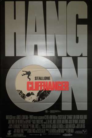 Cliffhanger Poster One Sheet Original 1993 Sylvester Stallone John Lithgow