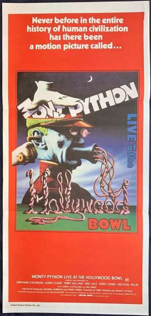 Monty Python Live At The Hollywood Bowl Poster Daybill John Cleese Terry Gilliam