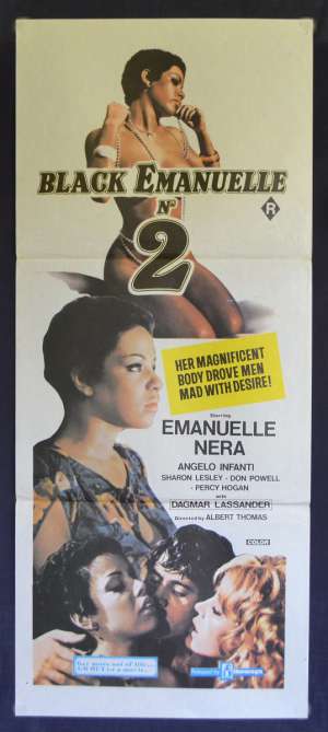Black Emanuelle 2 Movie Poster Original Daybill 1976 Emanuelle Nera Sexploitation
