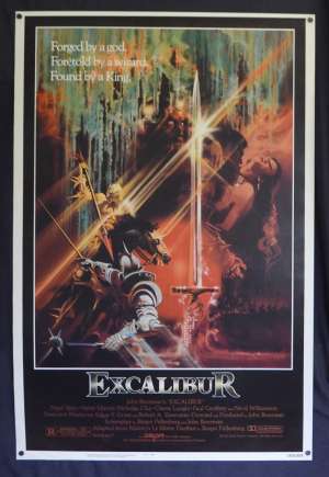 Excalibur Poster One Sheet REPRINT 1981 Helen Mirren Nigel Terry King Arthur