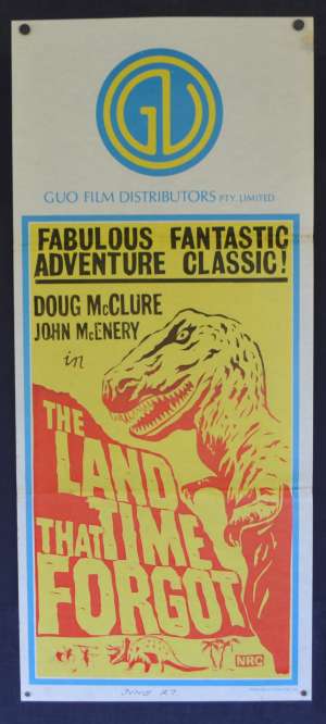 The Land That Time Forgot Poster Original Daybill 1975 Doug McClure Rare ART