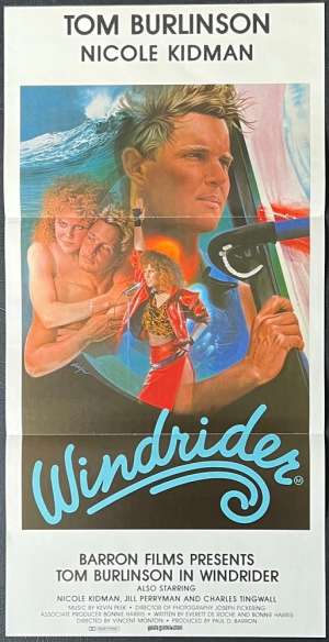 Windrider Poster Original Daybill 1986 Nicole Kidman Windsurfing