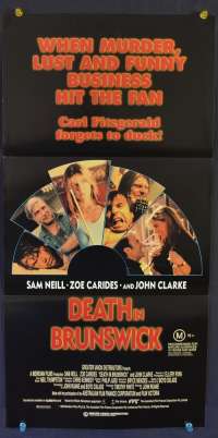 Death In Brunswick Movie Poster Original Daybill 1990 Sam Neill John Clarke