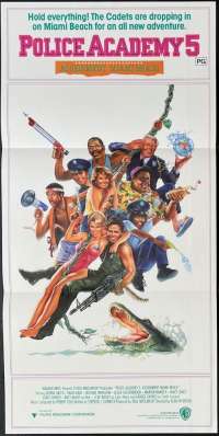 Police Academy 5 Poster Original Daybill 1987 Carl Ramsey Art