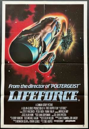 Lifeforce Poster Original One Sheet 1985 Tobe Hooper Space Vampyres