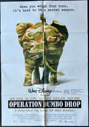 Operation Dumbo Drop Poster One Sheet Original 1995 Danny Glover