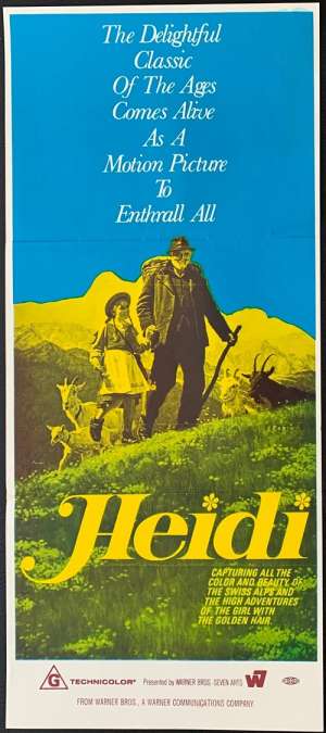 Heidi Poster Original Rare Daybill 1968 Jennifer Edwards Maximilian Schell