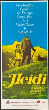 Heidi Poster Original Rare Daybill 1968 Jennifer Edwards Maximilian Schell