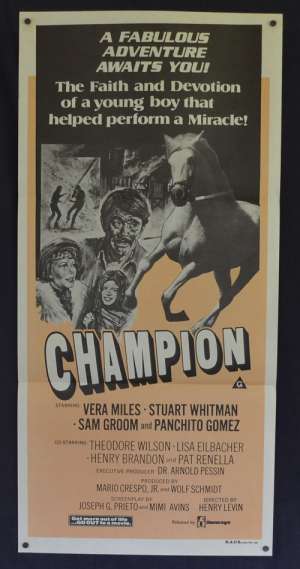 Champion 1977 aka Run for The Roses Daybill movie poster Vera Miles Horse Racing