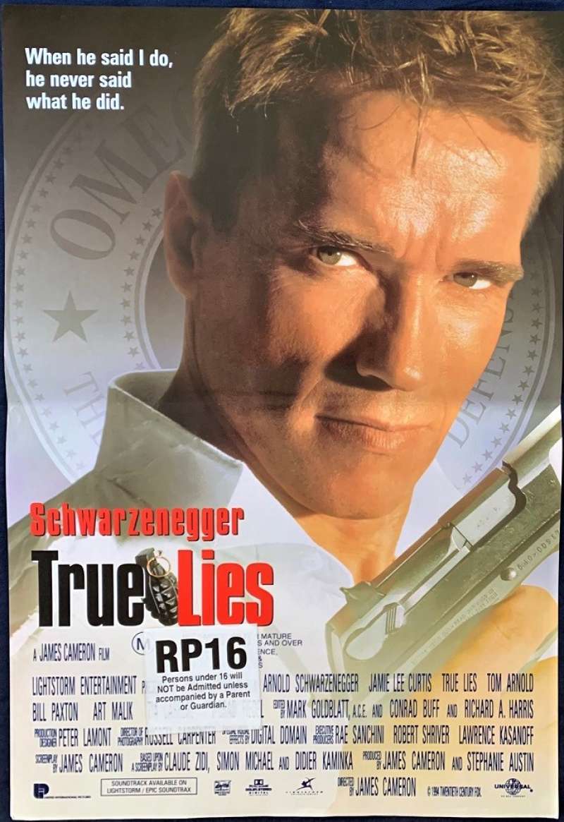 All About Movies - True Lies Poster Daybill Mini Original 1994 Schwarzenegger  Jamie Lee Curtis