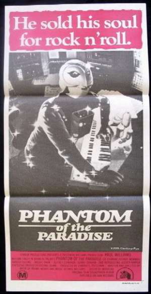 Phantom Of The Paradise 1974 Daybill movie poster Brian De Palmer