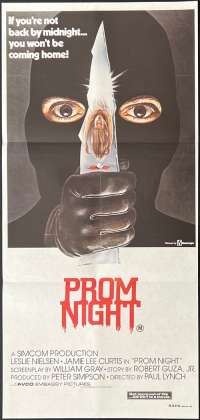 Prom Night Movie Poster Original Daybill 1980 Jamie Lee Curtis Slasher