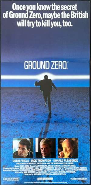 Ground Zero Poster Original Daybill 1987 Colin Friels Jack Thompson Nuclear Tests