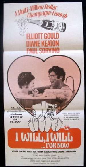 I Will, I Will For Now Original daybill Movie Poster Elliott Gould Diane Keaton