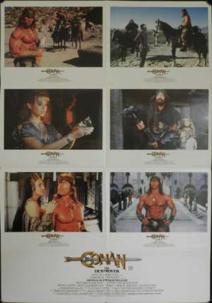 Conan The Destroyer Poster Original Photosheet 1984 Arnold Schwarzenegger