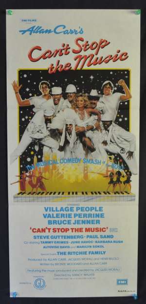 Can&#039;t Stop The Music Poster Original Daybill 1980 Village People Steve Guttenberg